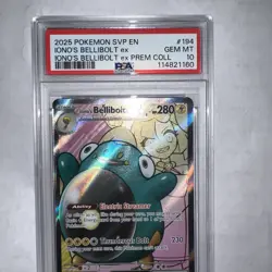 2025 Pokemon Svp En Iono’s Bellibolt Ex Premium Collection Tcg 194 Psa 10 Graded - Image 2
