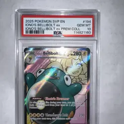 2025 Pokemon Svp En Iono’s Bellibolt Ex Premium Collection Tcg 194 Psa 10 Graded - Image 5