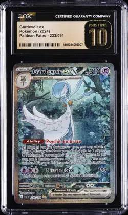 2024 POKEMON PALDEAN FATES SPECIAL ILLUSTRATION RARE #233 GARDEVOIR EX CGC 10 - Image 1