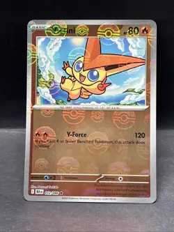 Victini (Master Ball Pattern) 012/086 - Pokemon TCG - Black Bolt Reverse Holo - Image 1