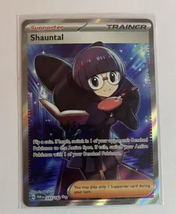 Pokemon Shauntal 243/182 SV04: Paradox Rift Ultra Rare Full Art Holo - Image 1