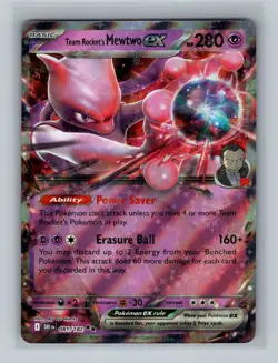 Team Rocket's Mewtwo ex 081/182 - Destined Rivals Pokemon TCG - NM - Image 1