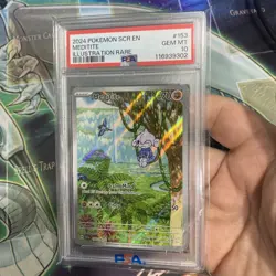 Meditite 153/142 SV07: Stellar Crown IR Holo Psa 10 Pokemon TcG - Image 2