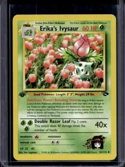 2000 Pokemon Gym Challenge 1st Edition Erika's Ivysaur #41/132 - Image 1
