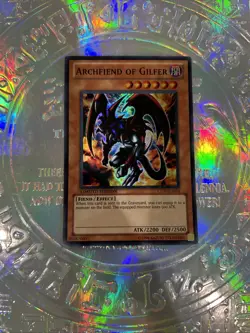 YuGiOh Archfiend of Gilfer CT07-EN014 Limited Edition Super Rare NM - Image 1
