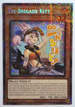 Yugioh Tri-Brigade Kitt Ra05-EN098 Starlight Rare 1st Edition - Image 1