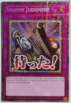 Yugioh Solemn Judgement RA05-EN124 Starlight Rare 1st Edition - Image 1