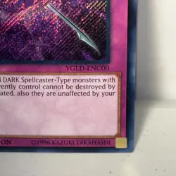 Black Illusion YGLD-ENC00 Secret Rare Limited Edition Promo NM Yugioh TCG - Image 4