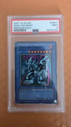 Zera the Mant PP01-EN011 Unlimited Edition Super Rare PSA 9 - Image 1
