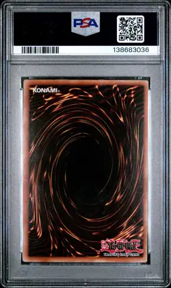 2003 YU-GI-OH! STARTER DECK: JOEY #001 RED-EYES B. DRAGON PSA 8 - Image 2