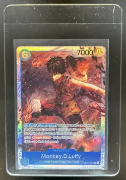 2022 One Piece Paramount War Monkey.D.Luffy Super Rare Alt Art #OP02-062 - Image 1