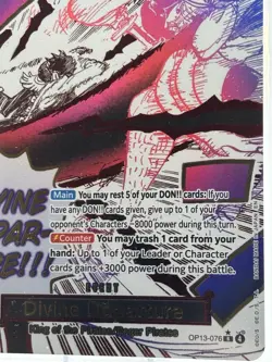 Bandai One Piece Card Game Divine Departure OP13-076 Foil Event alt art - Image 4