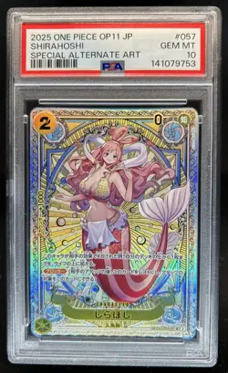 2025 One Piece Shirahoshi Special Card Alt Art #EB01-057 PSA 10 GEM MINT - Image 1