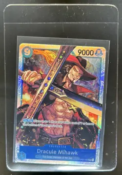 2022 One Piece Romance Dawn Dracule Mihawk Super Rare #OP01-070 - Image 1