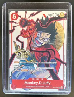 2025 One Piece 3rd Ann Tournament Monkey D. Luffy Promos #ST01-012 - Image 1