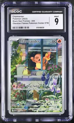 Charmander Pokemon Center 044 CGC 9 - 2023 SV Scarlet Violet Promos Obsidian PC - Image 1