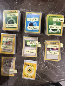 Pokemon Vintage Energy & Trainer Lot (249 Total Cards) - Image 1