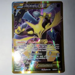 Pokemon Alakazam EX 125/124 Fates Collide Secret Rare Full Art Holo Card 2016 - Image 1