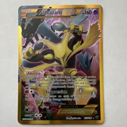 Pokemon Alakazam EX 125/124 Fates Collide Secret Rare Full Art Holo Card 2016 - Image 3