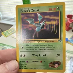 Wizards Pokemon TCG Gym Heroes/Base Set Lot - Zubat, Brock's Zubat - 2 Cards - Image 5