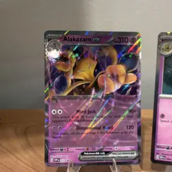Pokemon Alakazam EX Kadabra Abra Holo Card Lot 3 Cards English MEW - Image 2
