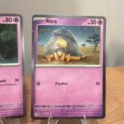 Pokemon Alakazam EX Kadabra Abra Holo Card Lot 3 Cards English MEW - Image 4