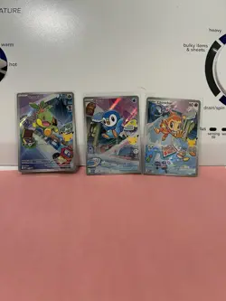 Pokemon First Partner Illustration Collection Series 1 Sinnoh Gen 4 (3 Cards) - Image 1