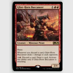 MTG Glint Horn Buccaneer #141 Core Set 2020 Normal R NM Magic Card - Image 1