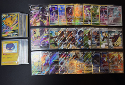 Lot of 150 Pokemon Cards V/VMAX/EX/Full Art/GX/Trainer/Holos Modern Collection - Image 1