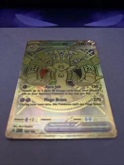 Pokemon Mega Evolution Mega Lucario Ex 188/132 Secret Rare Gold Pokemon Card - Image 5