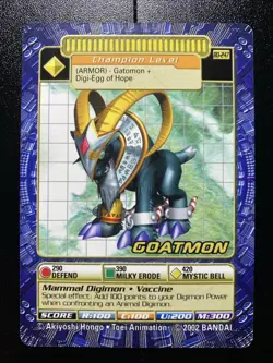 2002 Non-Holo Goatmon BO-247 Digi Battle Digimon Card NM - Image 1