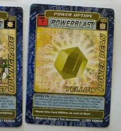 DIGIMON YELLOW POWER BEAN POWER OPTION POWERBLAST CARD # ST-116 - Image 1