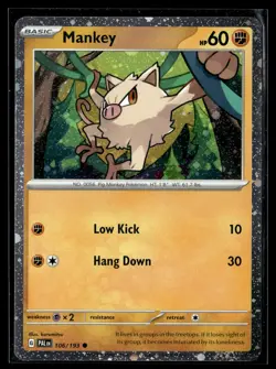 Mankey - (Cosmos Holo) Common Miscellaneous Cards & Products 106/193 NM - Image 1