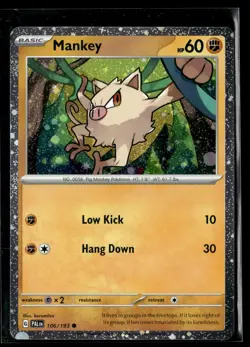 Mankey - (Cosmos Holo) Common Miscellaneous Cards & Products 106/193 NM - Image 1