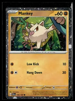 Mankey - (Cosmos Holo) Common Miscellaneous Cards & Products 106/193 NM - Image 1