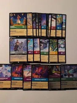 Lot Of (24) Lorcana Winterspell Rare Uncommon Common & Foil Cards - Image 1