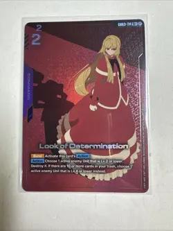 Look Of Determination R+ Alt GD03-114 Gundam TCG Card Foil Steel Requiem Eng - Image 1
