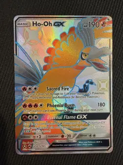 Pokemon TCG Ho-Oh GX SV50/SV94 Hidden Fates Shiny Holo Rare Card - Image 1