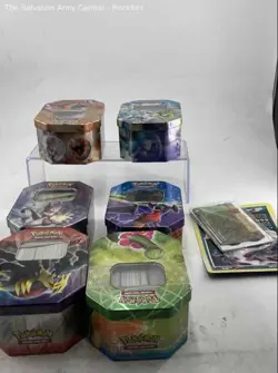Pokemon Darkrai Lv.50 Trading Card Game With Tin Box Lot Of 6 - Image 1