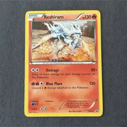 Reshiram BW23 Black & White Star Promo 130HP Holo Pokemon TCG Card English - Image 1