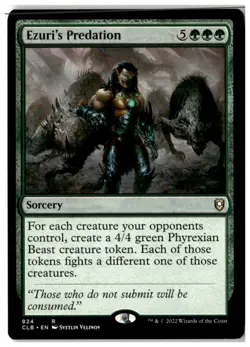 MTG Ezuri's Predation - CLB Moderately Played English - Image 1
