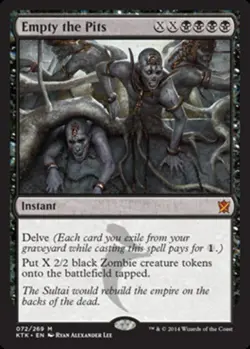 x1 Empty the Pits M MTG Khans of Tarkir M/NM, English - Image 1