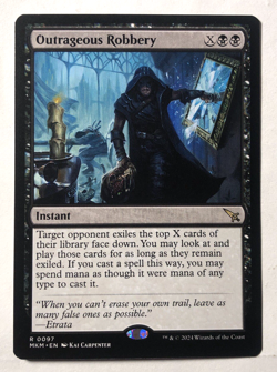 Outrageous Robbery 0097 Murders at Karlov Manor MTG Magic the Gathering NM - Image 1