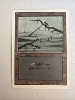 Swamp B - Revised Edition - Magic The Gathering MTG - Land - NM - Image 1