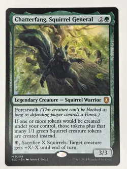 Chatterfang, Squirrel General M Commander: Bloomburrow 209 NM - Image 1