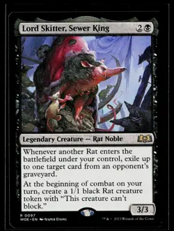 Wilds of Eldraine #97 Lord Skitter, Sewer King LP - Image 1