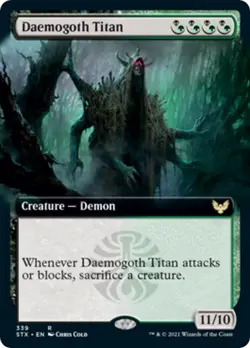 NM - Normal - Daemogoth Titan (Extended Art) - 339 - Strixhaven: School of Mages - Image 1