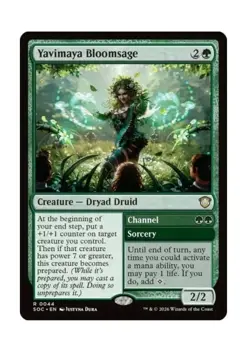 MTG Yavimaya Bloomsage, Strixhaven Commander, Magic the Gathering #44 SOC - Image 1