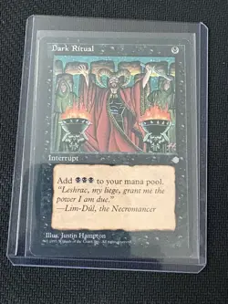 Dark Ritual MTG Ice Age Regular - LP/MP - Image 1