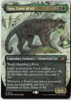 Ygra, Eater of All (Borderless) (294) - Foil - Bloomburrow (BLB) - NM - Image 1